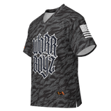 Worr Boys Blackout Tiger Stripe Short Sleeve Playing Top