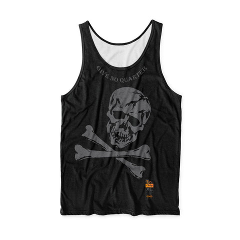 Athletic Tank Top Jolly Roger Black Out