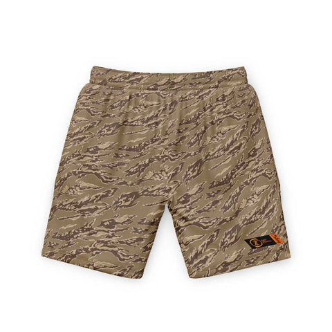 Athletic Shorts Tiger Stripe Brown Out